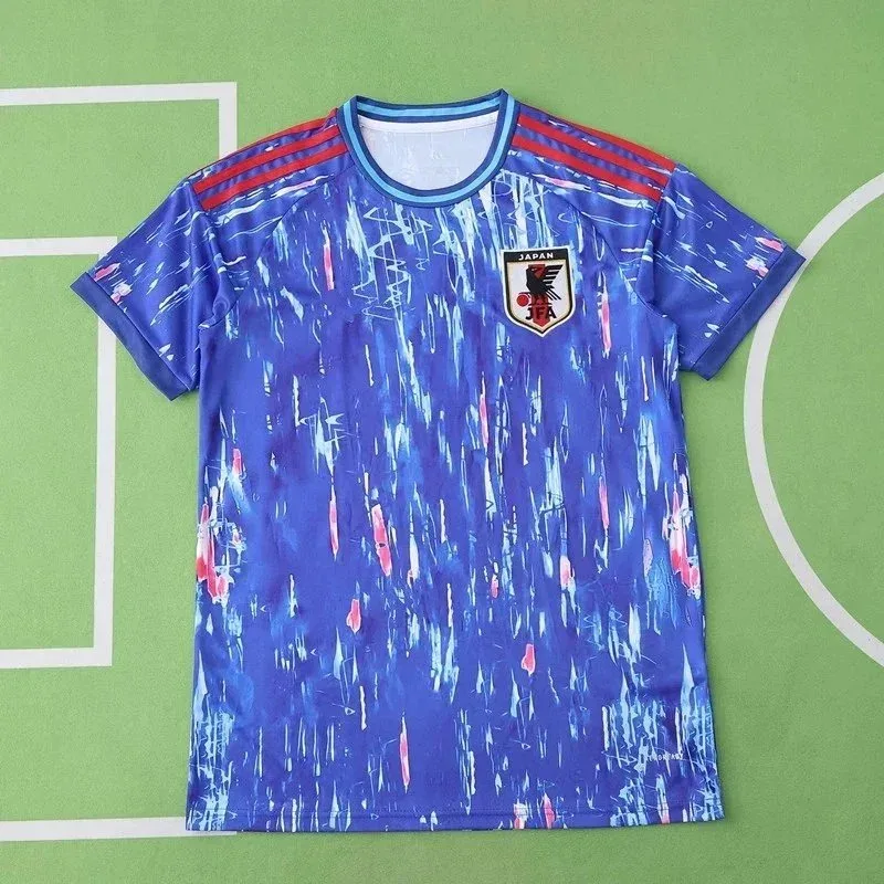 Adidas Adidas Japan Classic Football Jersey Blue Red Blue - 1