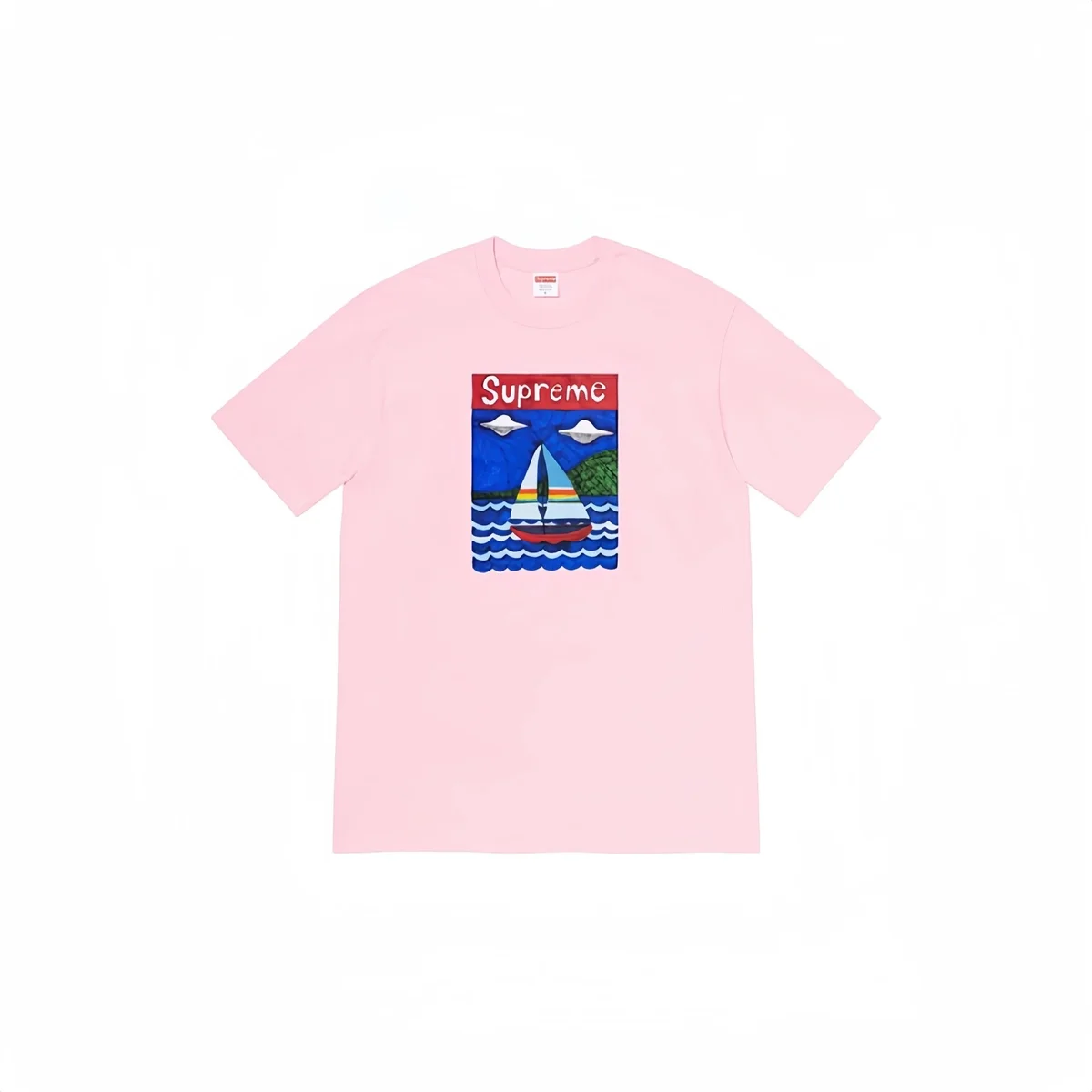 Supreme Supreme Sailboat Pink T-Shirt Pink - 1