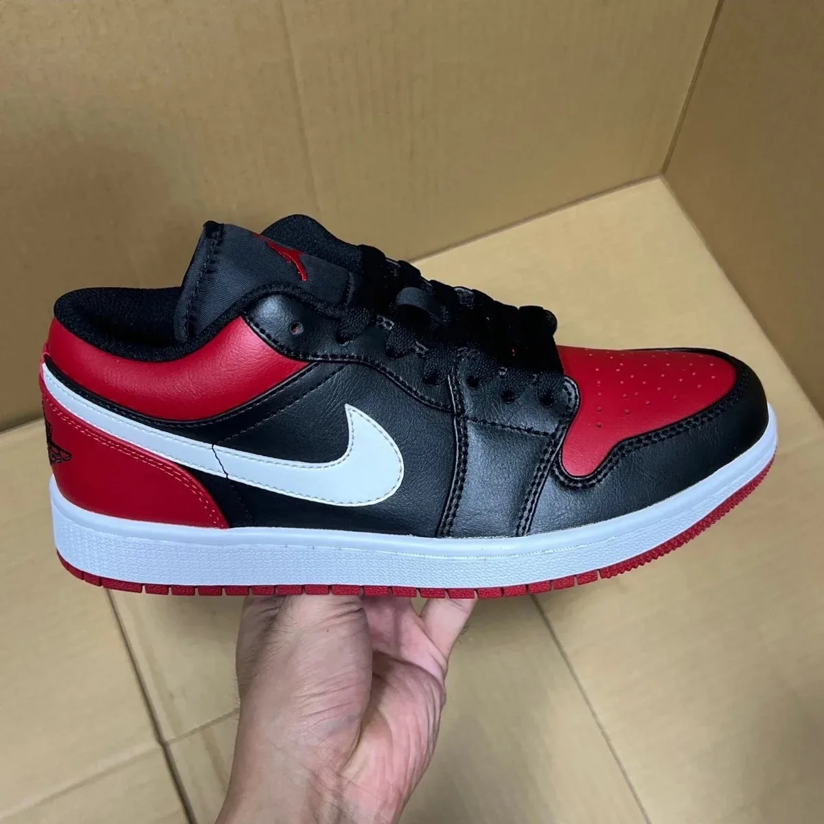 Jordan Jordan Air Jordan 1 Low Black/Red/White Sneakers Multicolor
