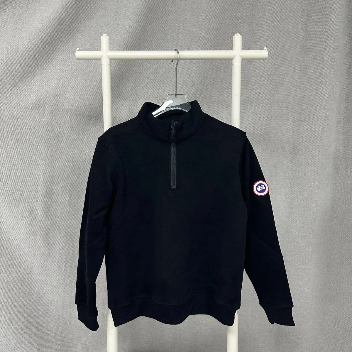 Canada Goose Canada Goose Black Quarter-Zip Sweatshirt Black