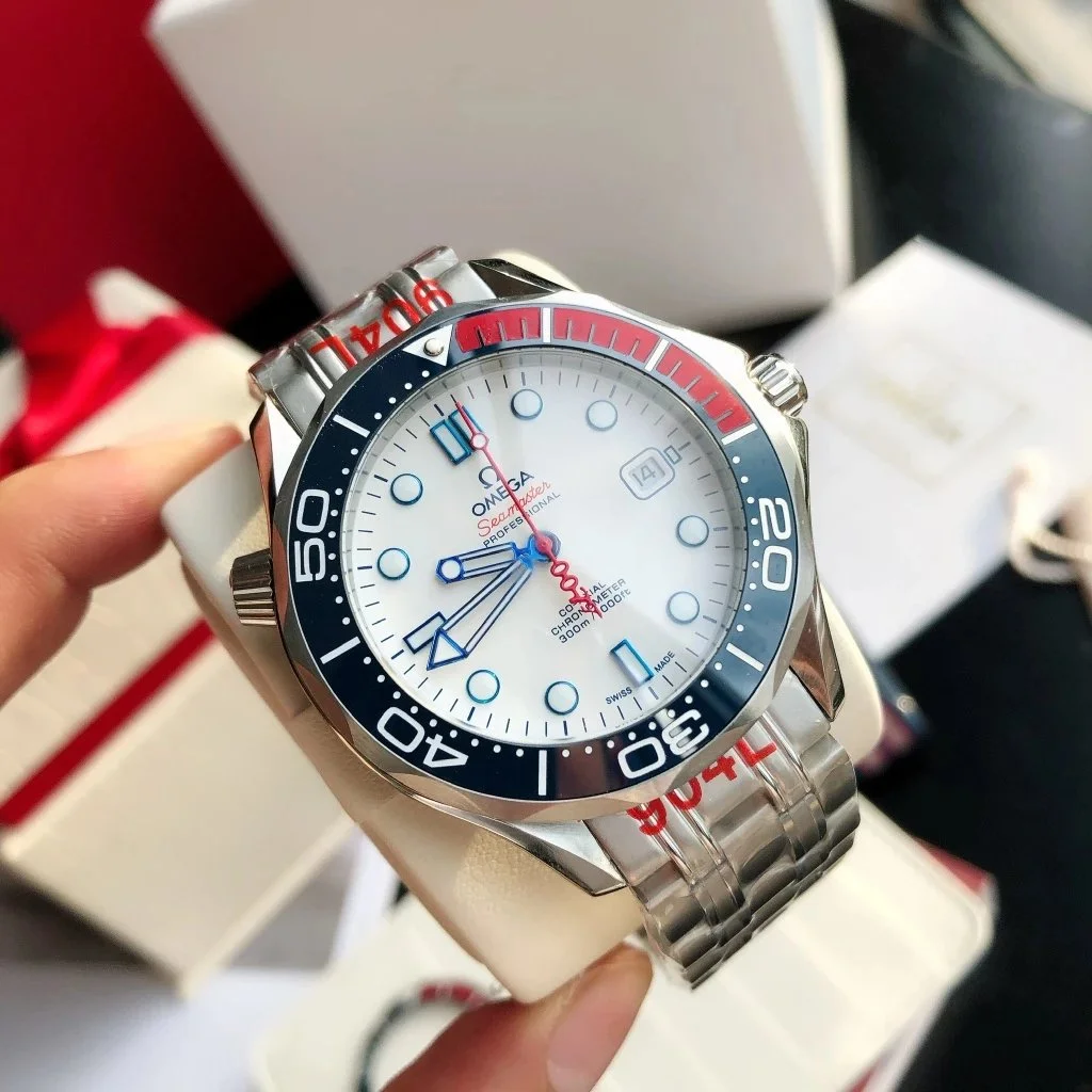 Omega Omega Seamaster Professional Silver White Dial Steel Watch Silver - 1