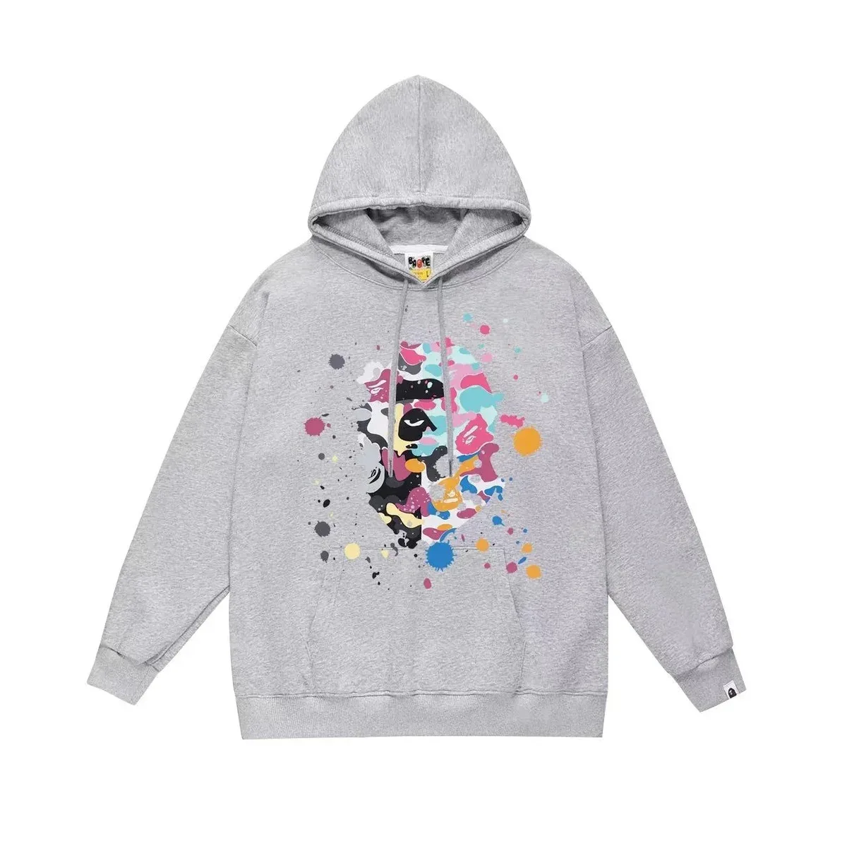 A Bathing Ape A Bathing Ape BAPE STA 743 Grey Hoodie Grey - 1