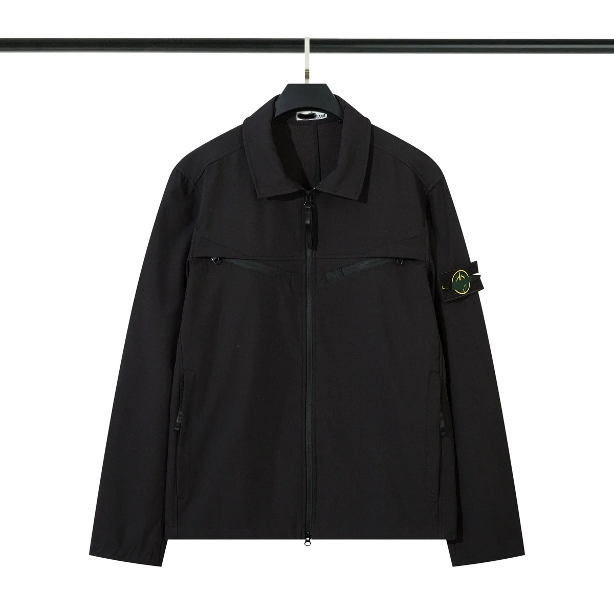 Stone Island Stone Island Black Zip-Up Jacket Black