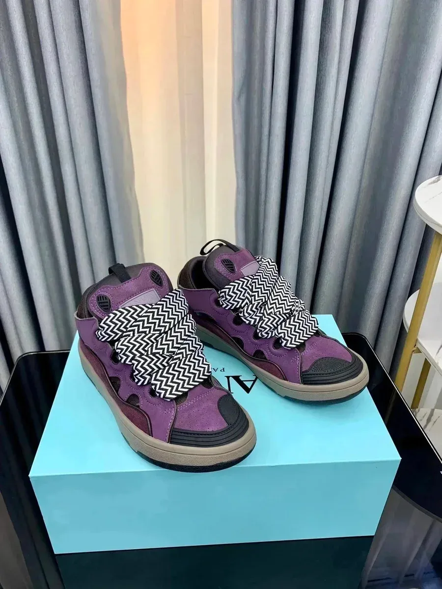Tiffany & Co. Tiffany & Co. Purple Leather Sneakers Purple - 1
