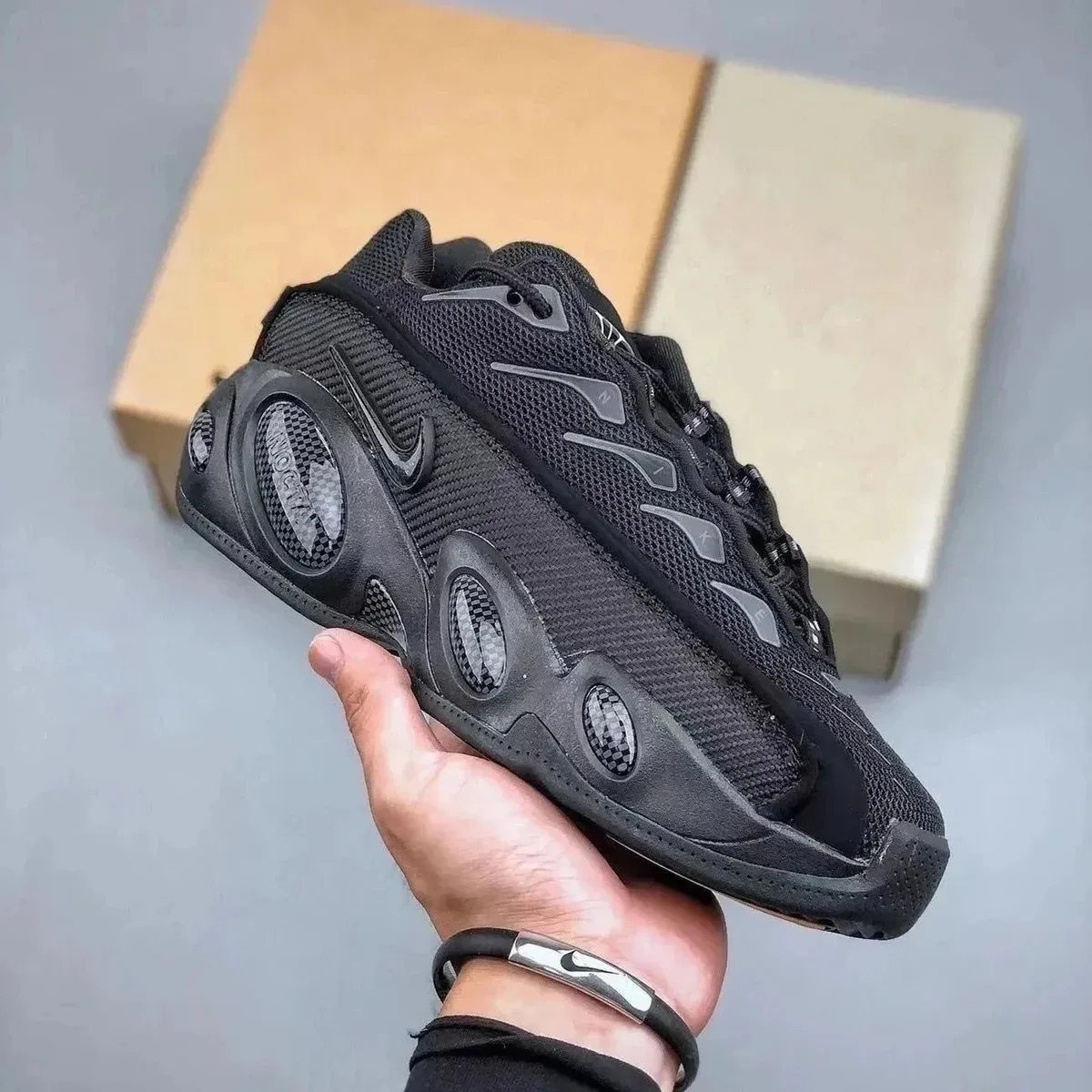 Nike Nike Air More Uptempo Triple Black Sneakers Black