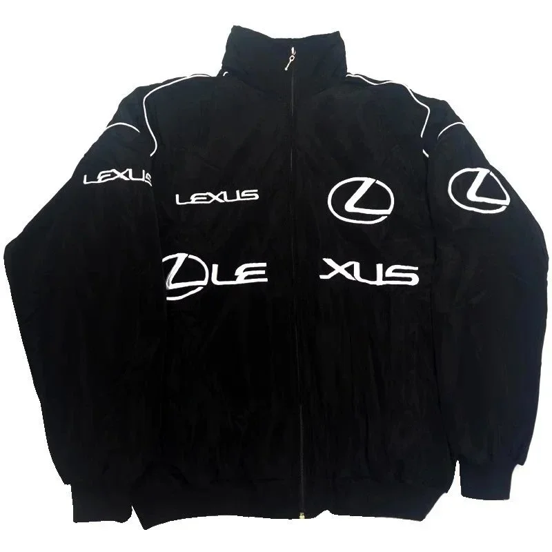 Other Resa Black Embroidered Racing Jacket Black - 1
