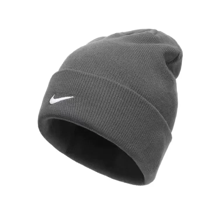 Nike Nike Light Grey Single Swoosh Beanie Grey
