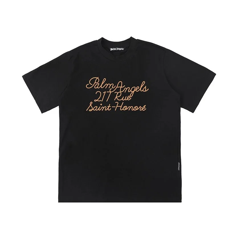 Palm Angels Palm Angels 211 Rue Saint-Honoré Black T-Shirt Black