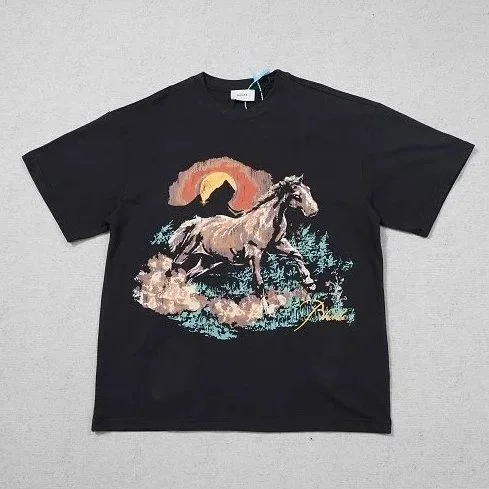 Other Horse Graphic T-Shirt Black Black - 1