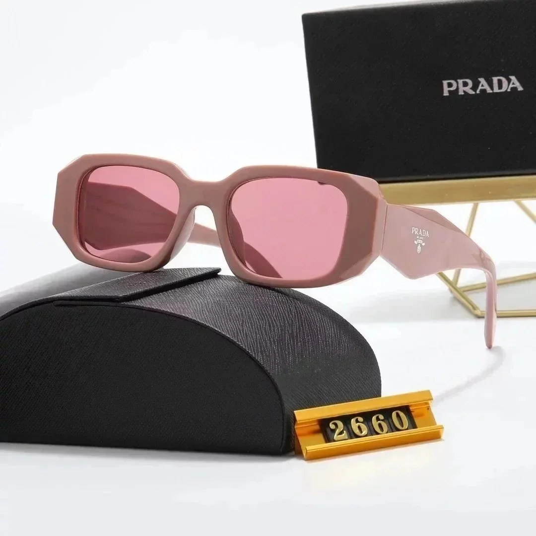 Prada Prada Classic Logo Pink Sunglasses Pink - 1