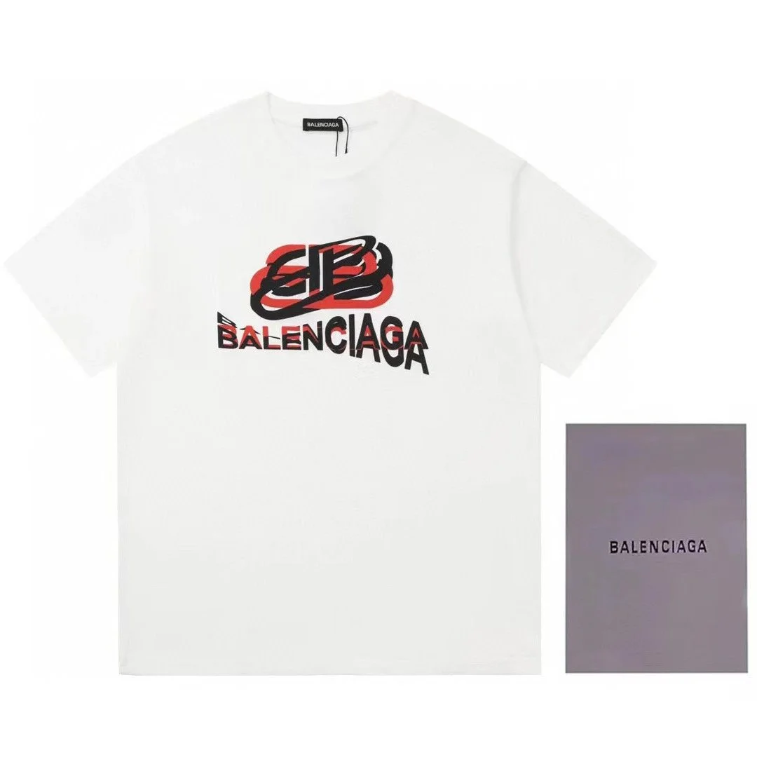 Balenciaga Balenciaga White Logo T-Shirt White - 1