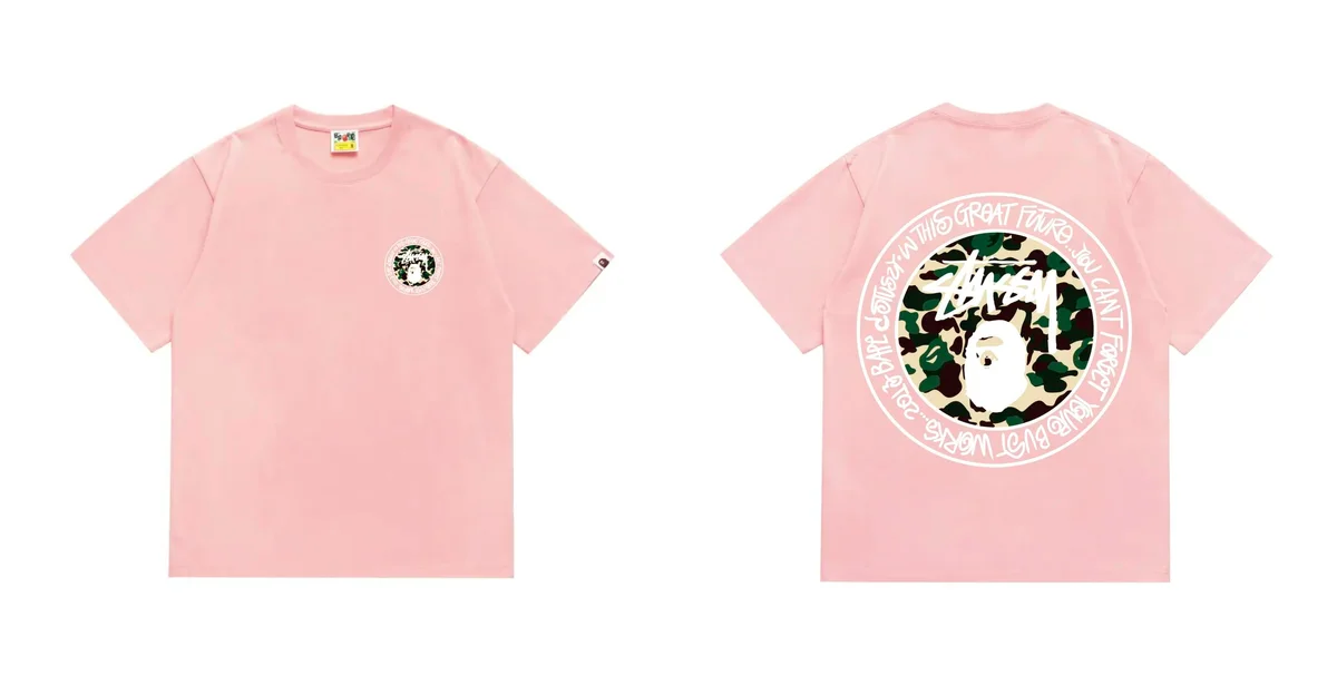 A Bathing Ape A Bathing Ape BAPE STA Pink T-Shirt Pink - 1