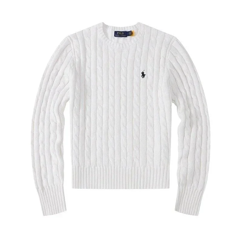Polo Ralph Lauren Polo Ralph Lauren Cable Knit Sweater White Casual White - 1