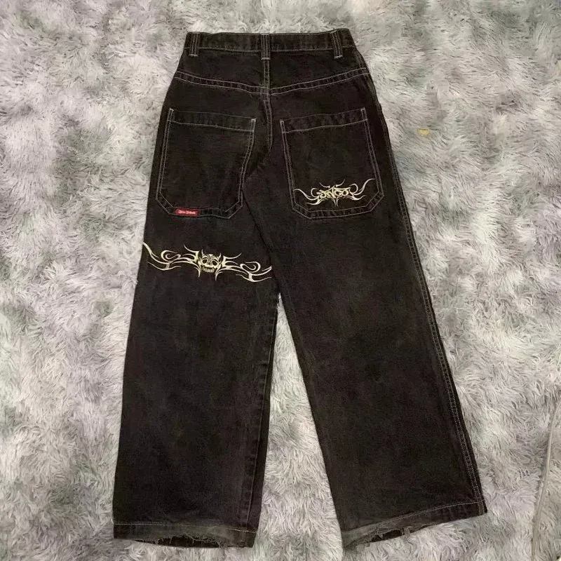 Supreme Supreme Supreme Black/White Tribal Embroidered Jeans Black
