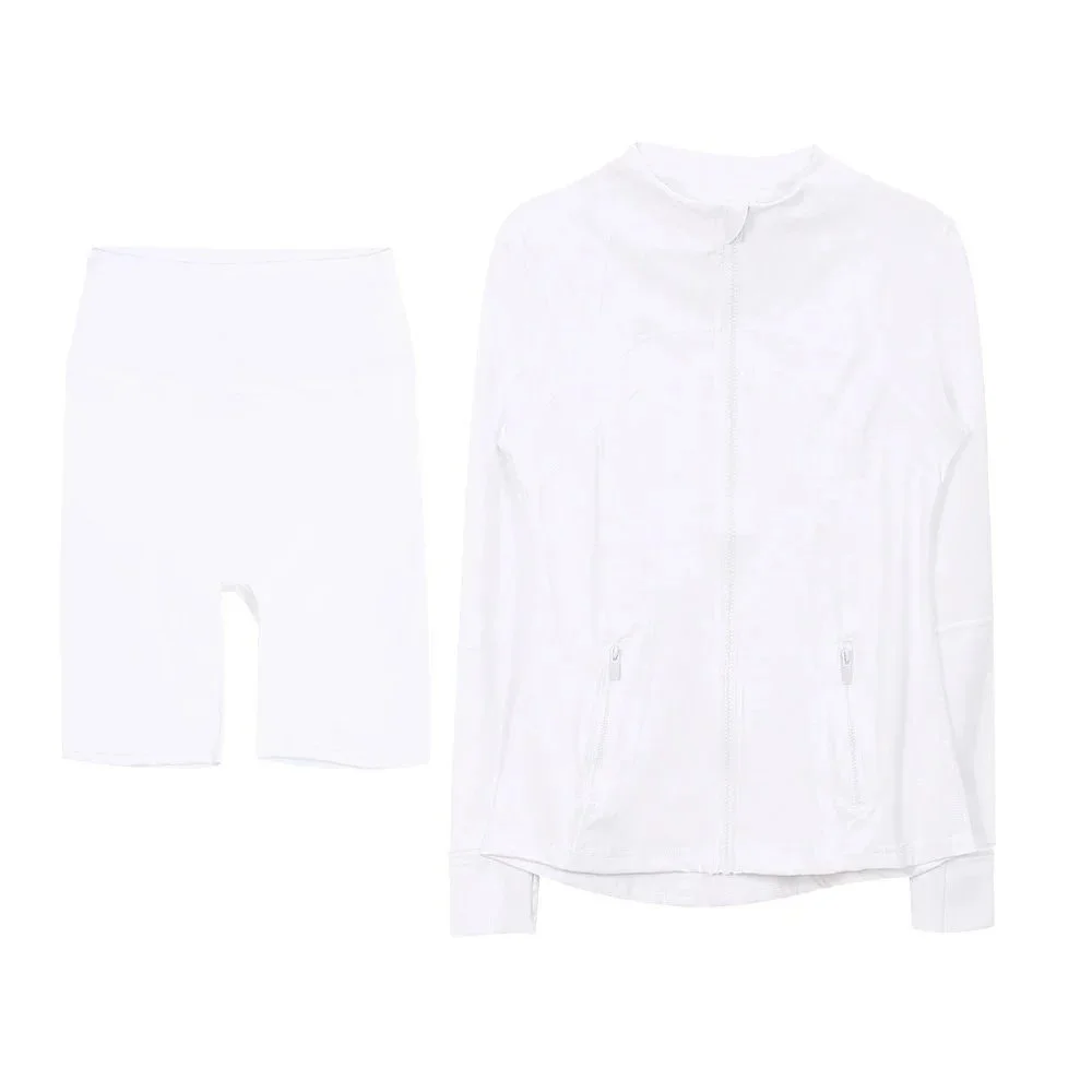 Other White Co-ord Set with Jacket and Shorts White - 1