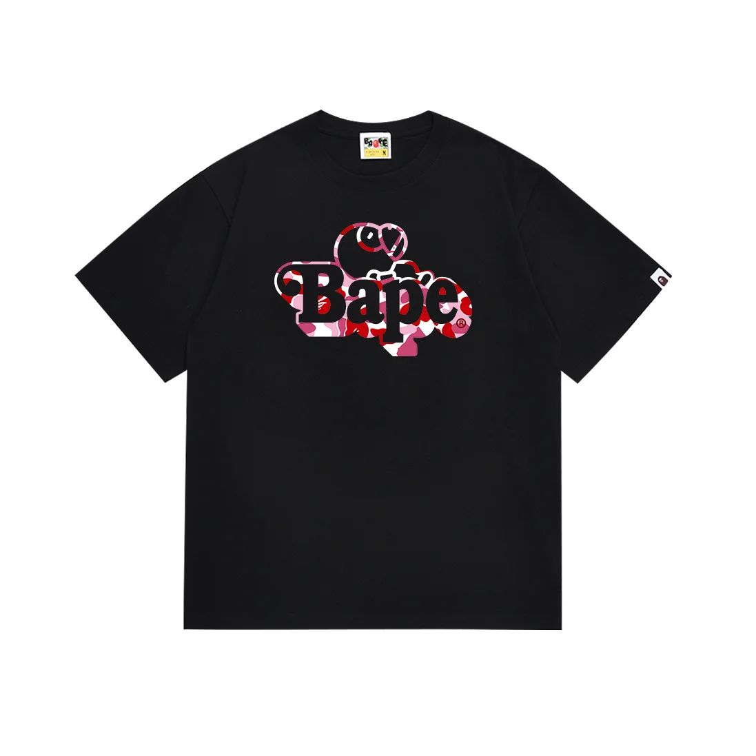 A Bathing Ape A Bathing Ape BAPE STA Black Red Camo T-Shirt Black - 1