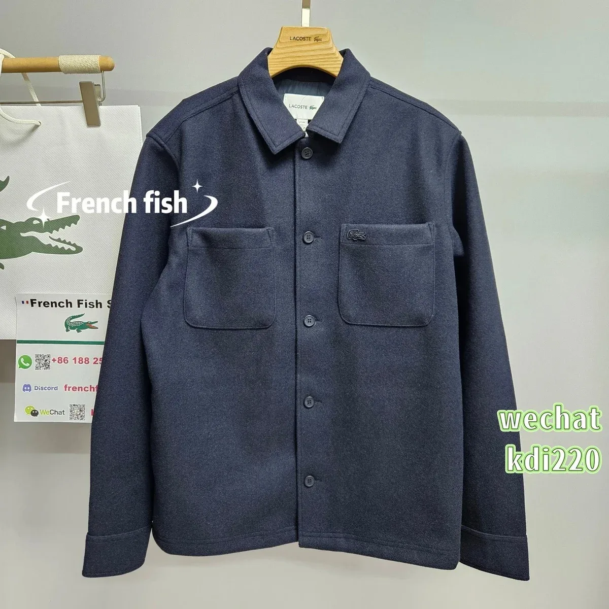 Lacoste Lacoste Navy Button-Up Shirt Navy - 1