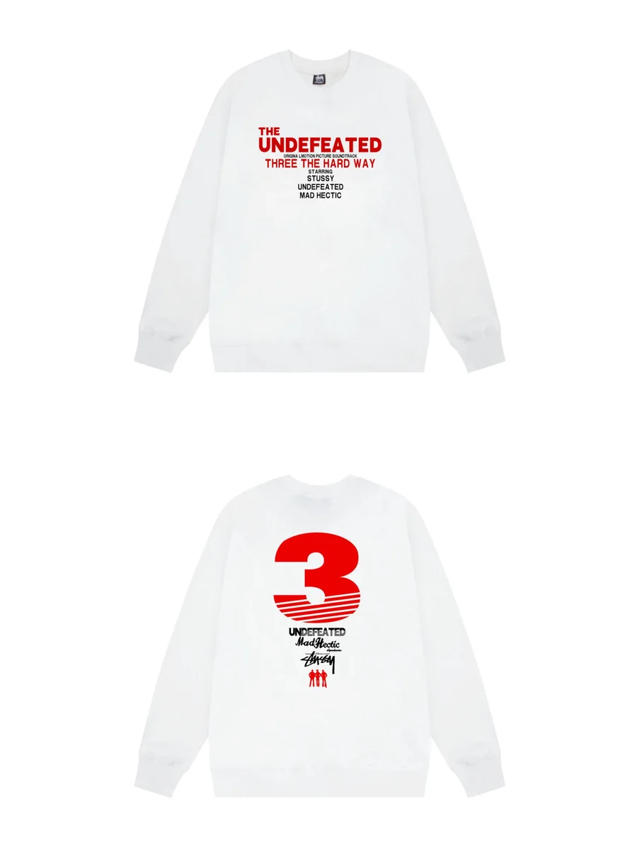 Stussy Stussy The Undefeated White Graphic Sweatshirt White - 1