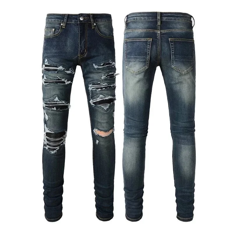 Other Ripped Denim Blue Skinny Jeans Blue - 1