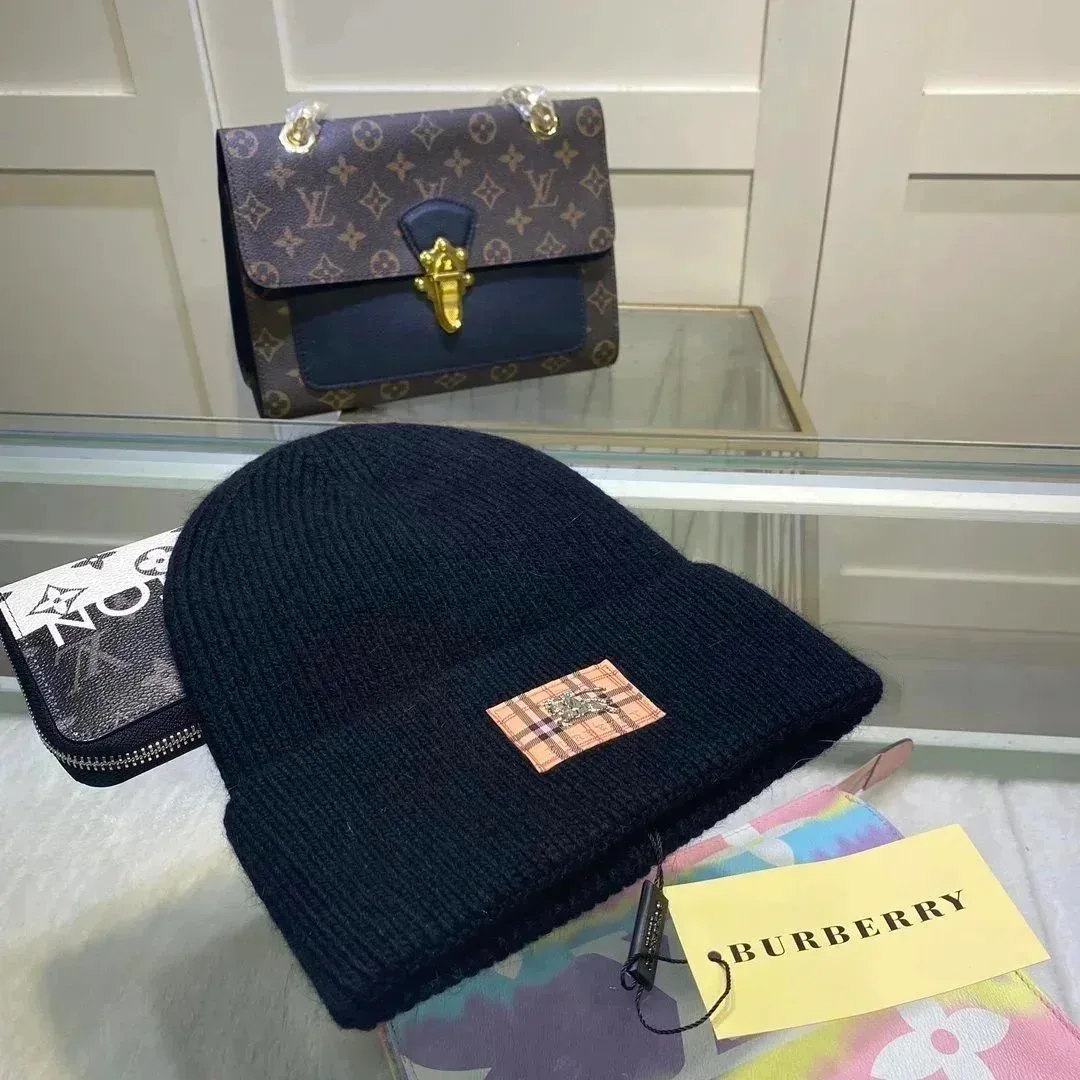 Burberry Burberry Classic Check Beanie Black Black