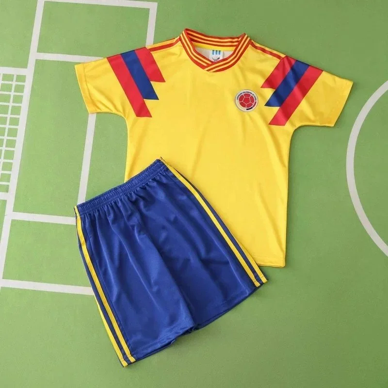 Adidas Adidas Classic Football Colombia Jersey Set Yellow/Blue Yellow - 1