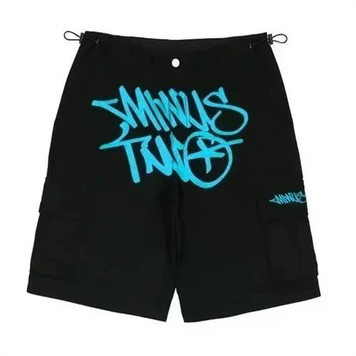 Other Black 'SMINUS TWIN' XJ-08 Cargo Shorts Black - 1