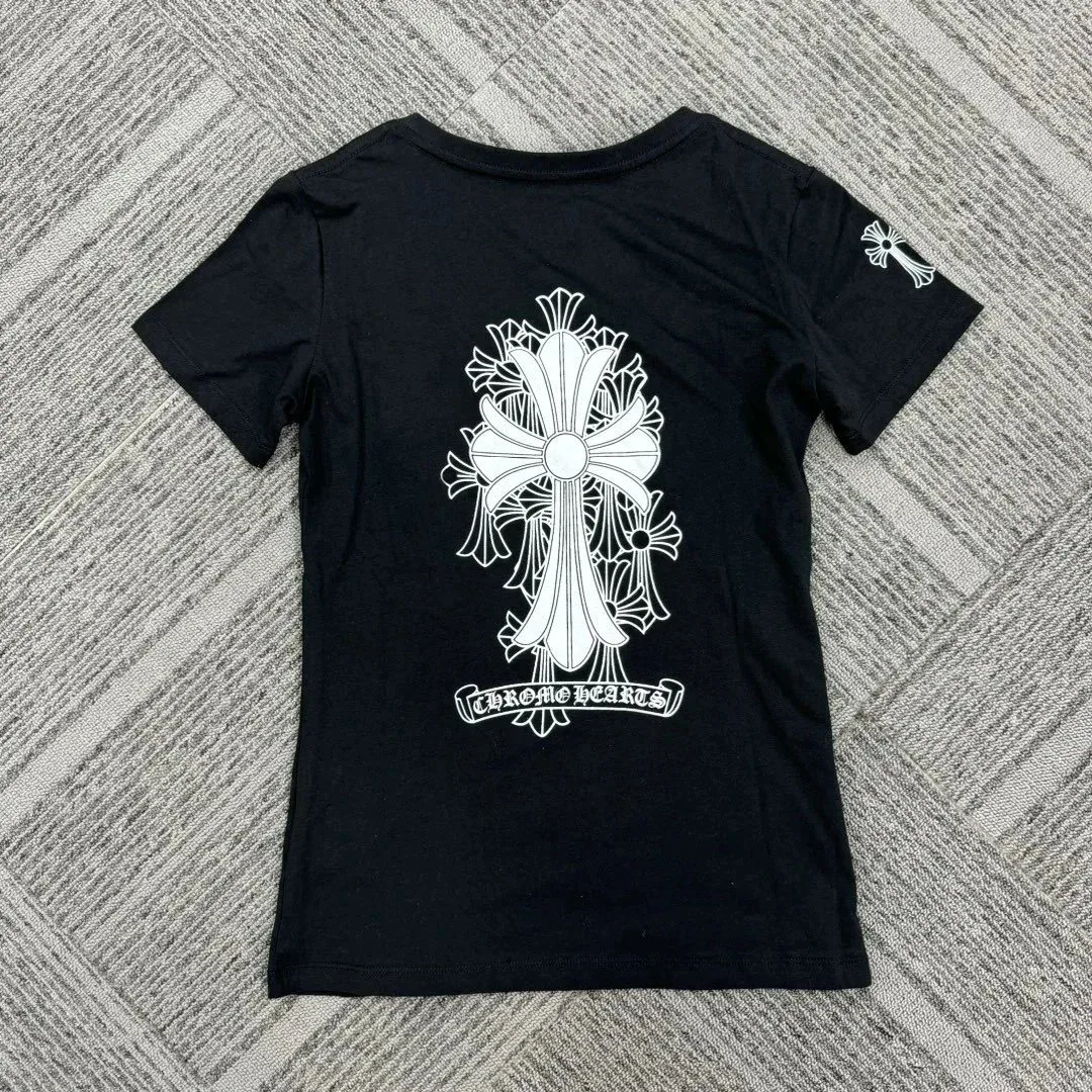 Chrome Hearts Chrome Hearts Cross Print T-Shirt Black Black - 1