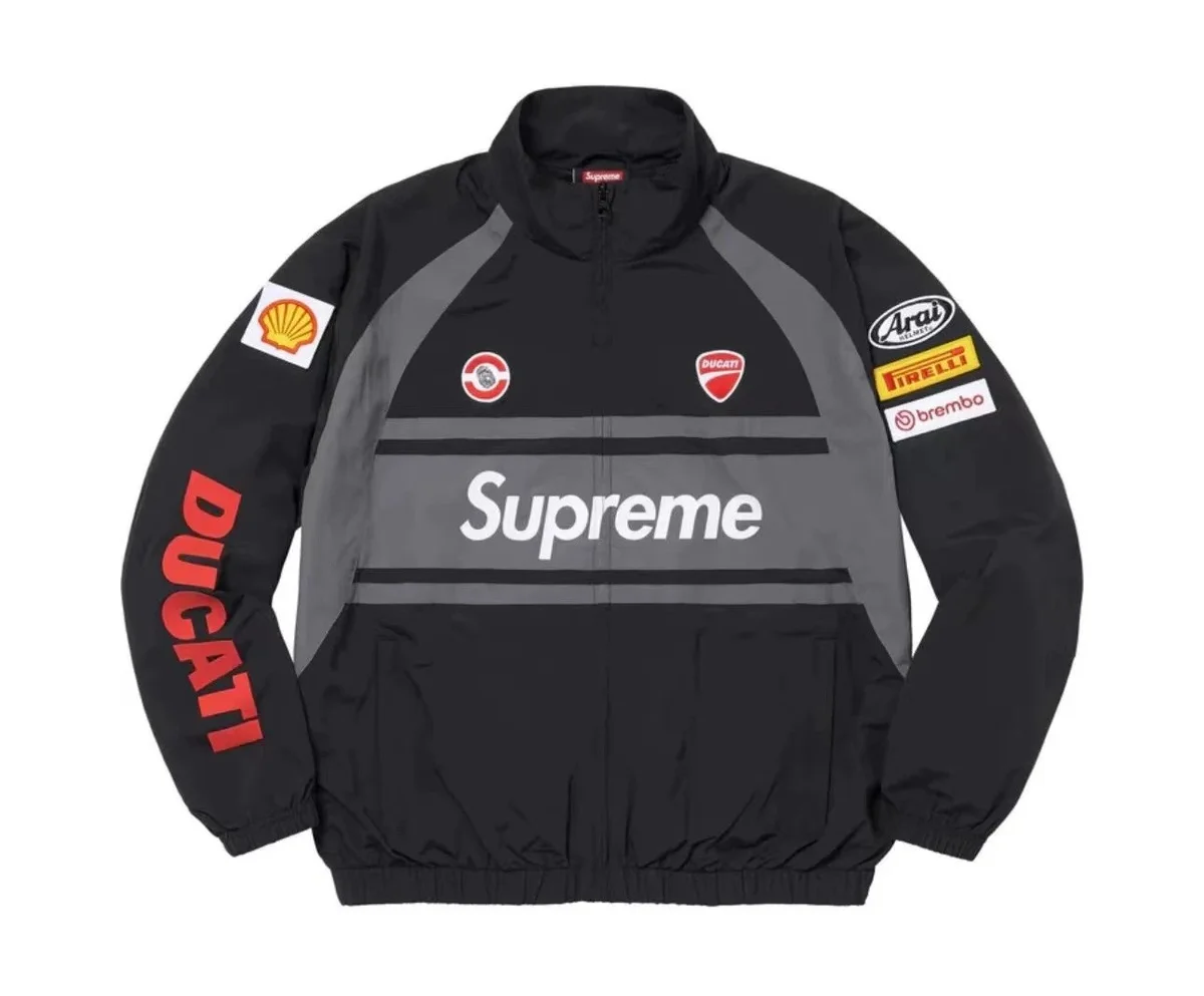 Supreme Supreme x Ducati Racing Jacket Black/Grey Black - 1