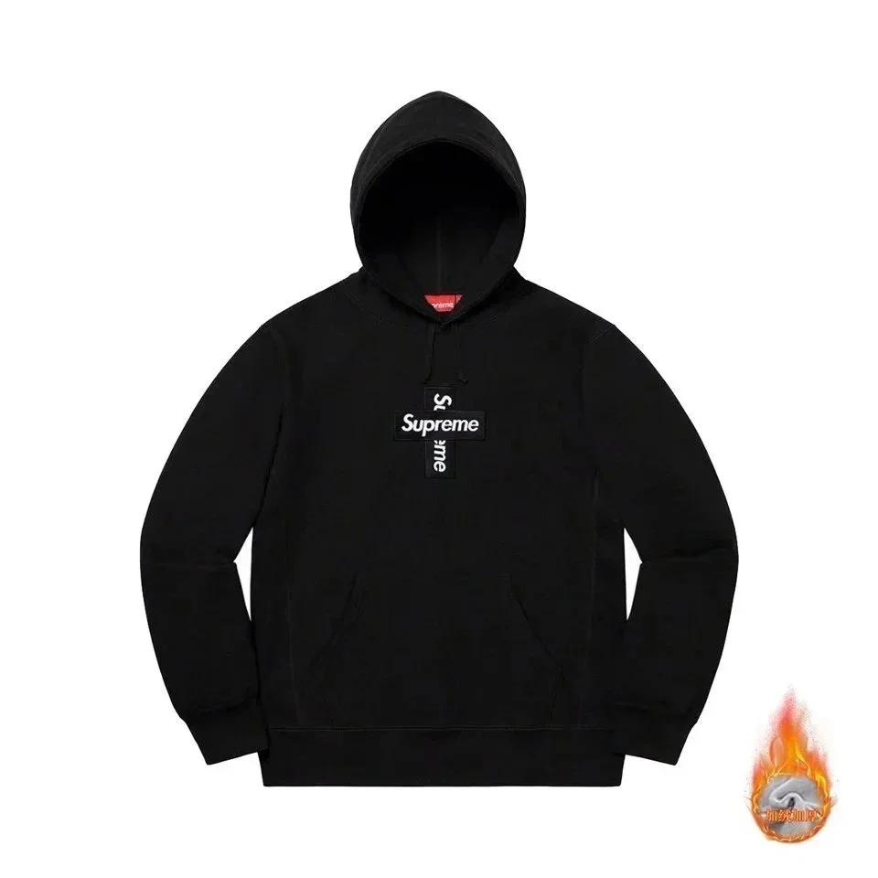 Supreme Supreme Black Cross Hoodie Black - 1