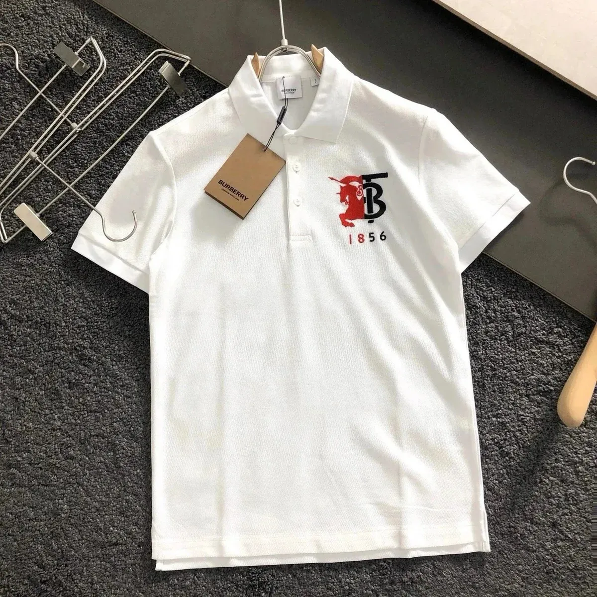 Burberry Burberry TB Monogram White Polo Shirt White
