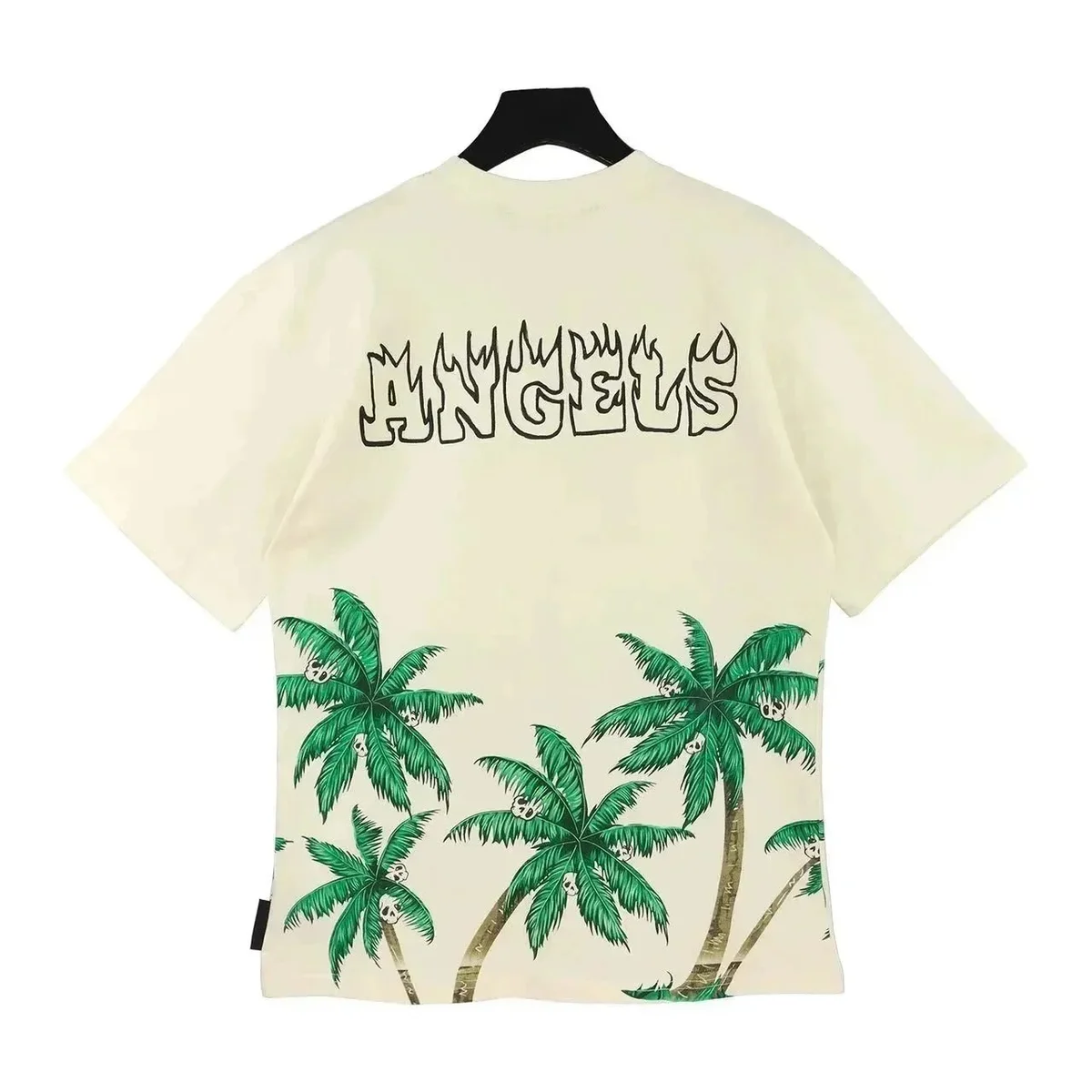 Palm Angels Palm Angels Angels Graphic T-Shirt Cream Cream - 1
