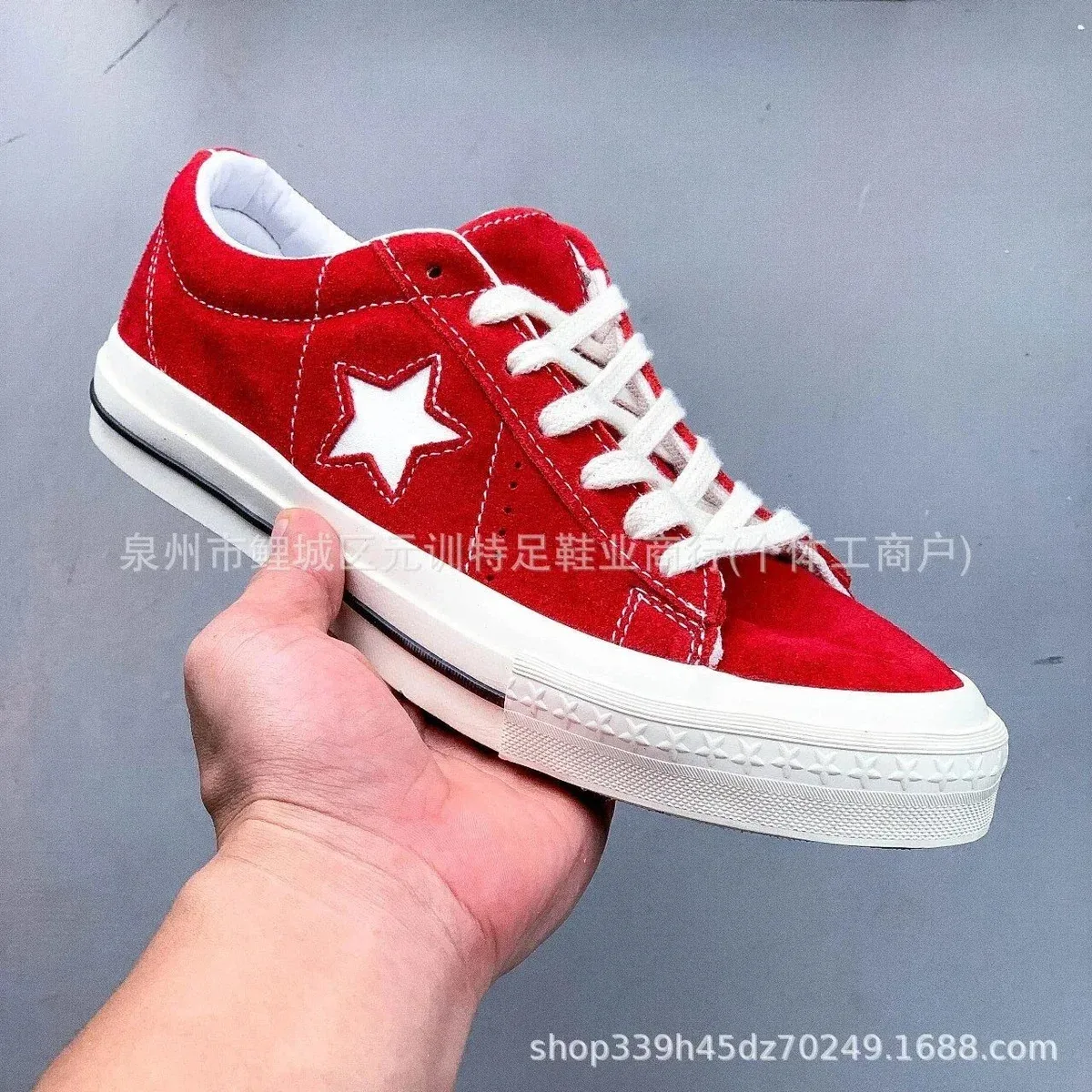 Converse Converse Chuck Taylor One Star Red White Sneakers Red - 1