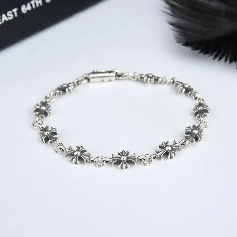 Chrome Hearts Chrome Hearts CH Cross Flower Bracelet Silver Silver - 1