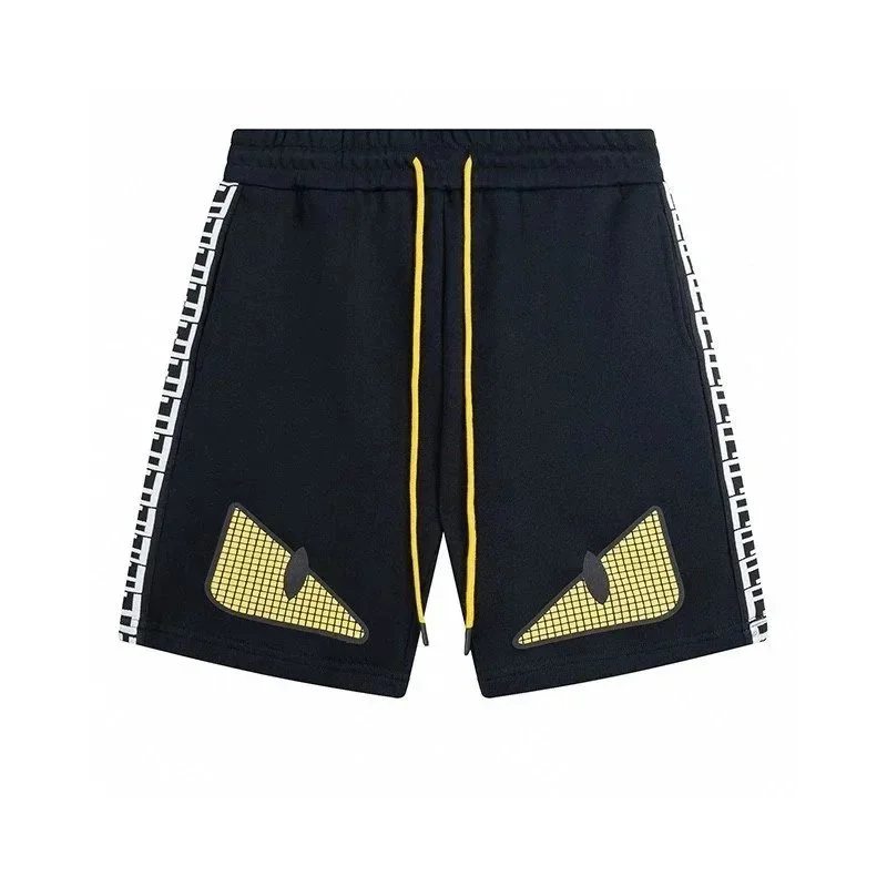 Fendi Fendi Monster Black/Neon Yellow Shorts Black
