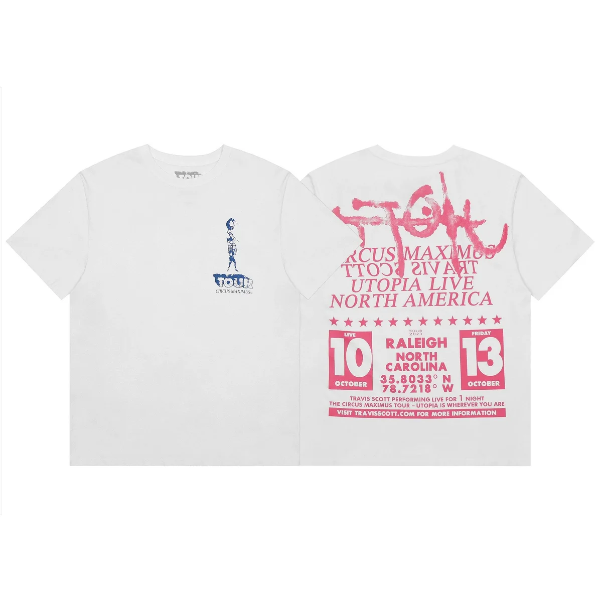 Travis Scott Travis Scott Cactus Jack Tour White T-Shirt White