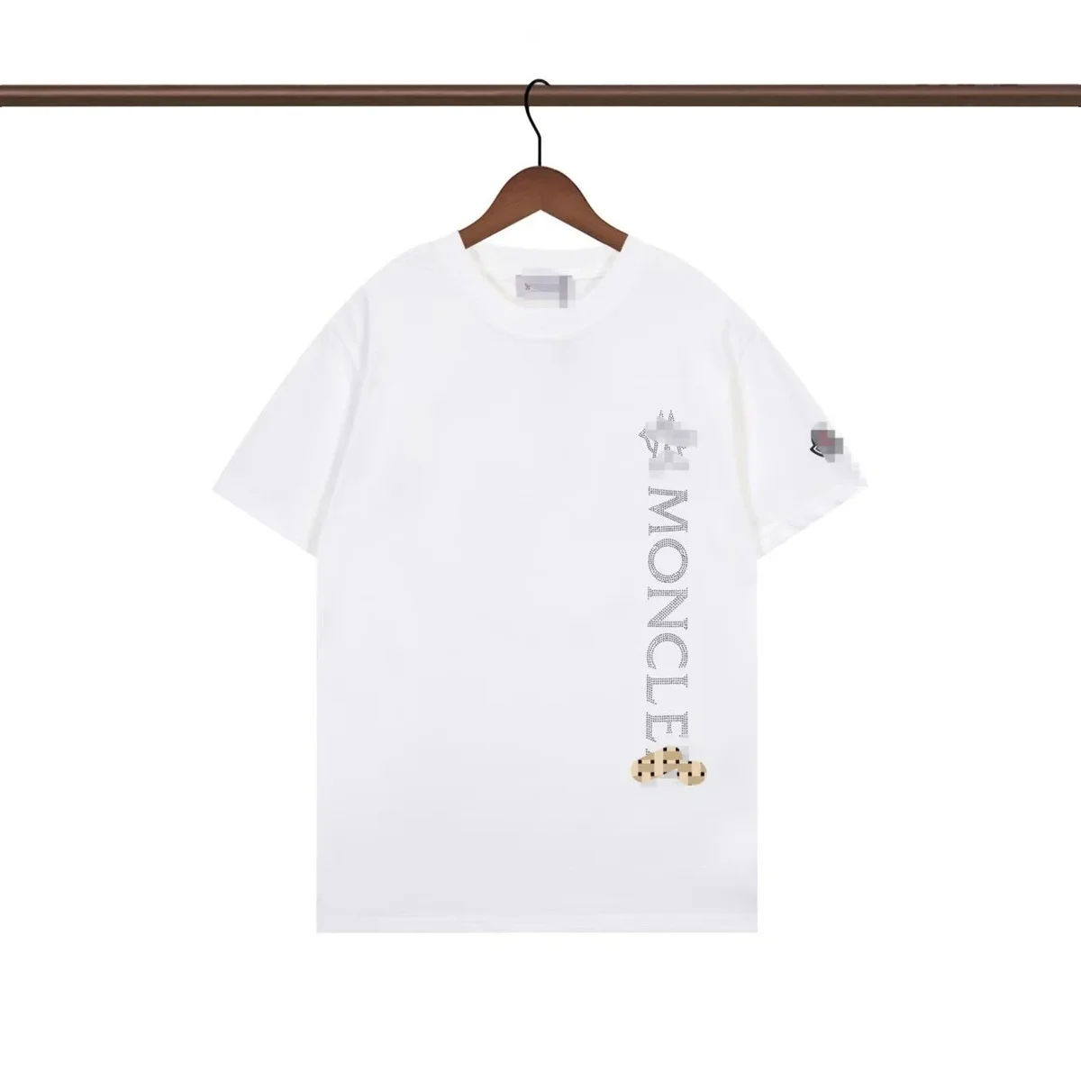 Moncler Moncler Vertical Logo T-Shirt White White