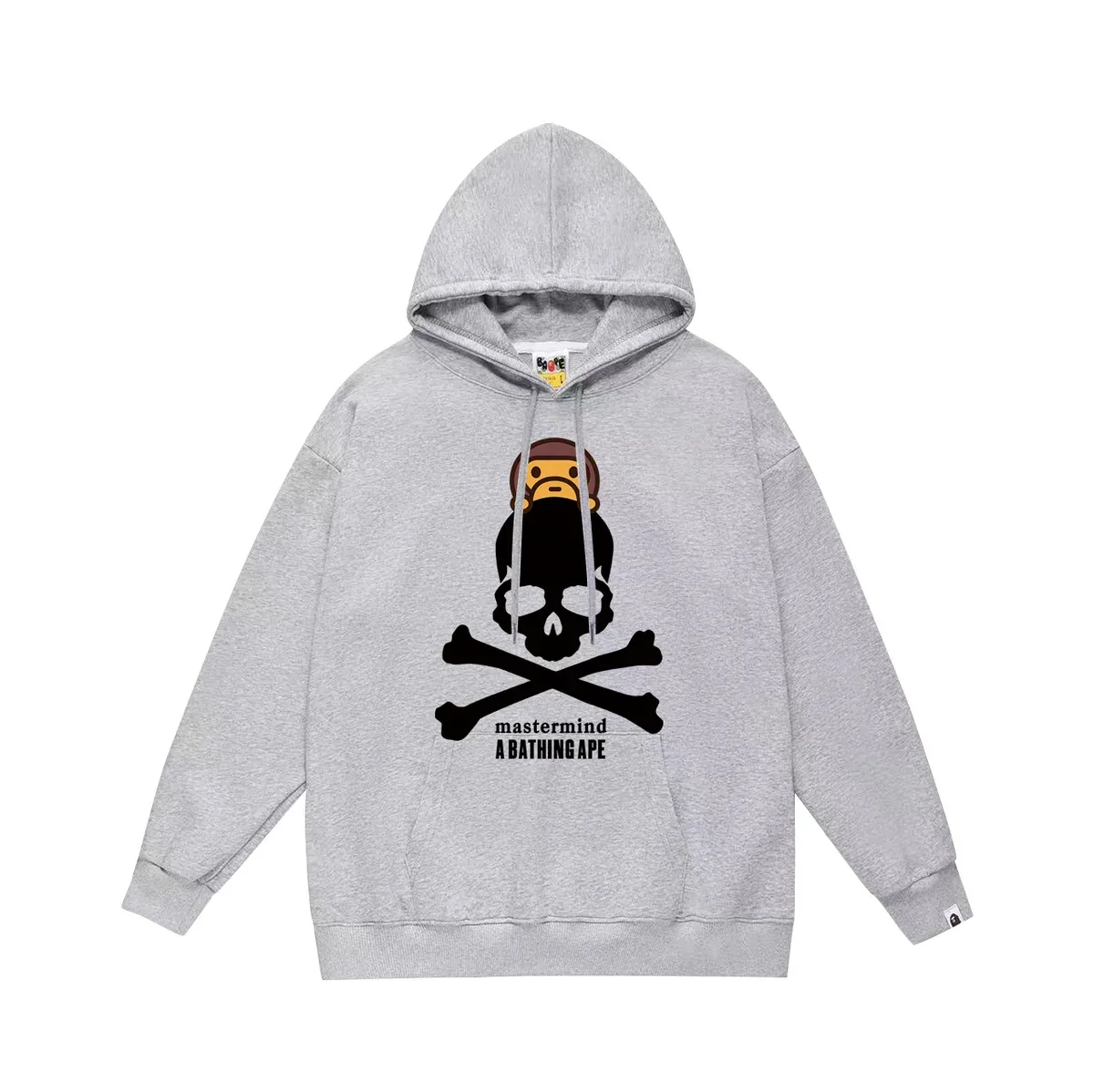 A Bathing Ape A Bathing Ape BAPE STA Grey Skull Hoodie Grey - 1