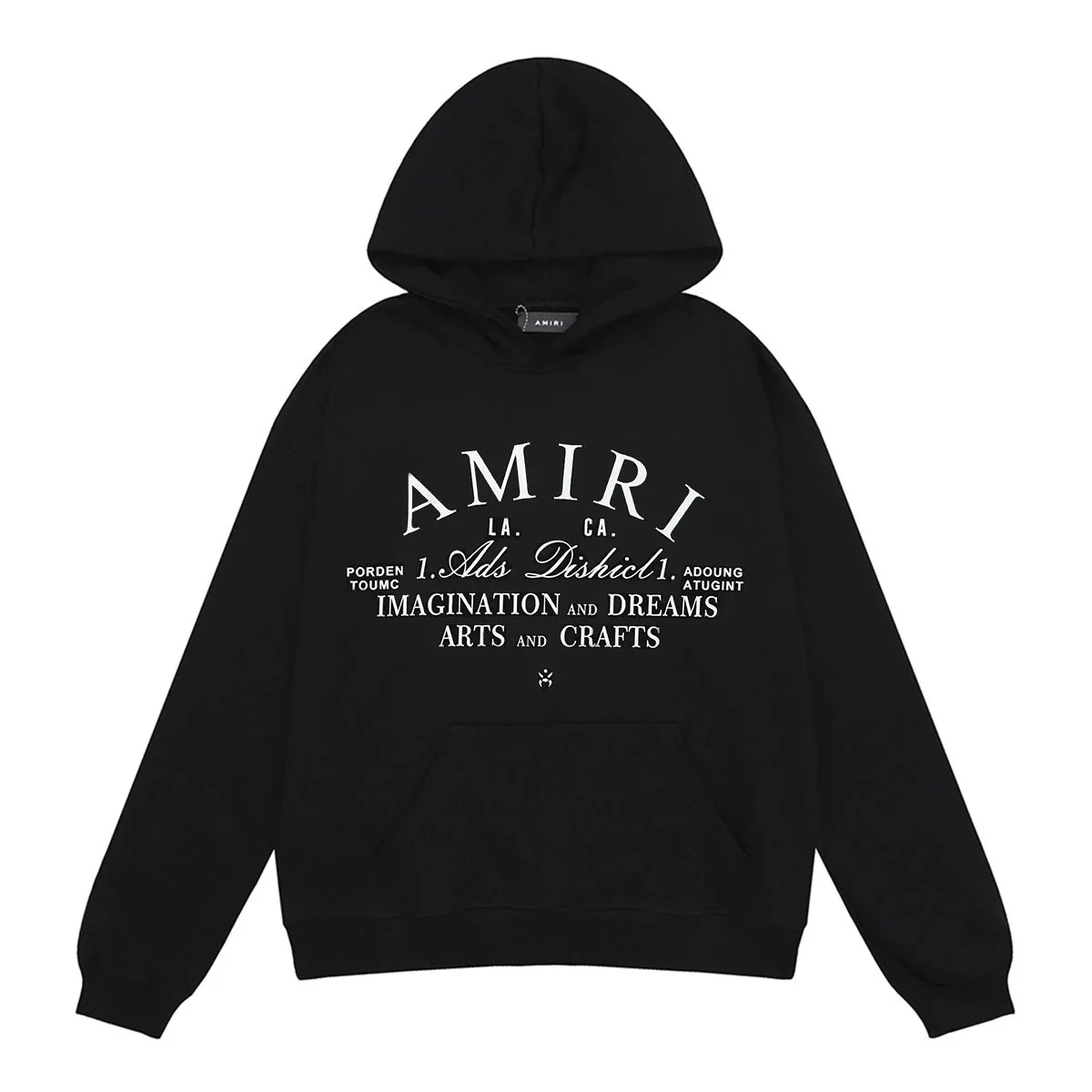 Amiri Amiri Black Graphic Hoodie Black - 1