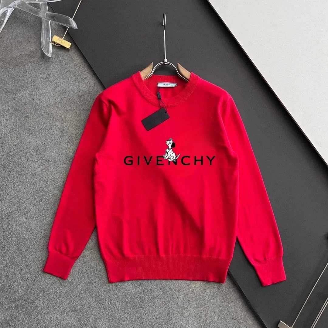 Givenchy Givenchy Urban Street Red Crewneck Sweater Red