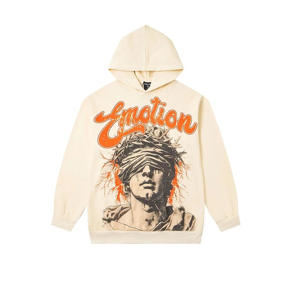 Other Apricot 'Emotion' Graphic Hoodie Beige - 1