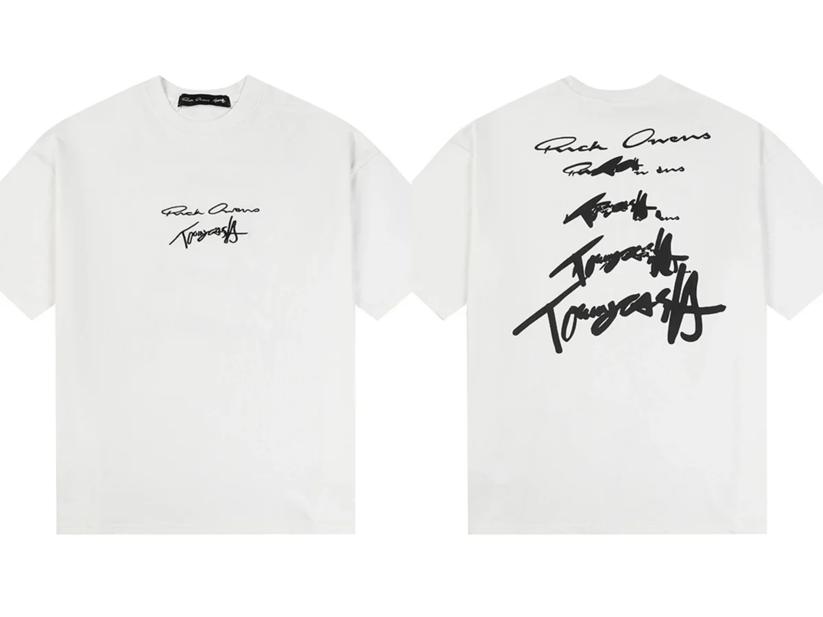 Rick Owens Rick Owens Signature Oversized T-Shirt White White - 1