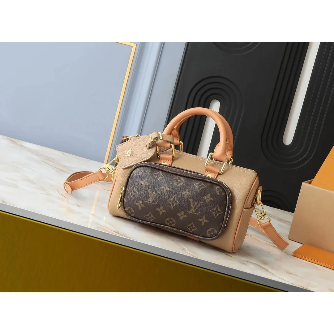 Louis Vuitton Louis Vuitton Speedy Beige/Brown Monogram Handbag Beige