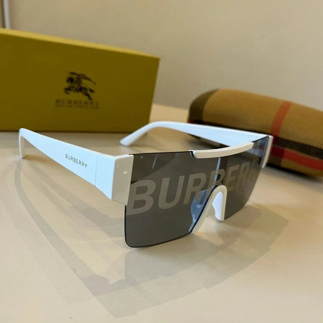 Burberry Burberry White/Black Logo Sunglasses White