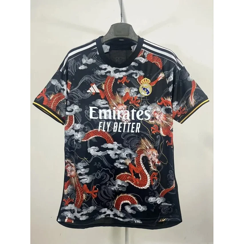 Adidas Adidas Matchwear Dragon Print Black/Red Football Jersey Black