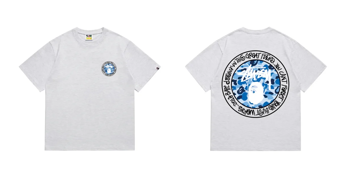 A Bathing Ape A Bathing Ape BAPE STA Grey T-Shirt Grey - 1