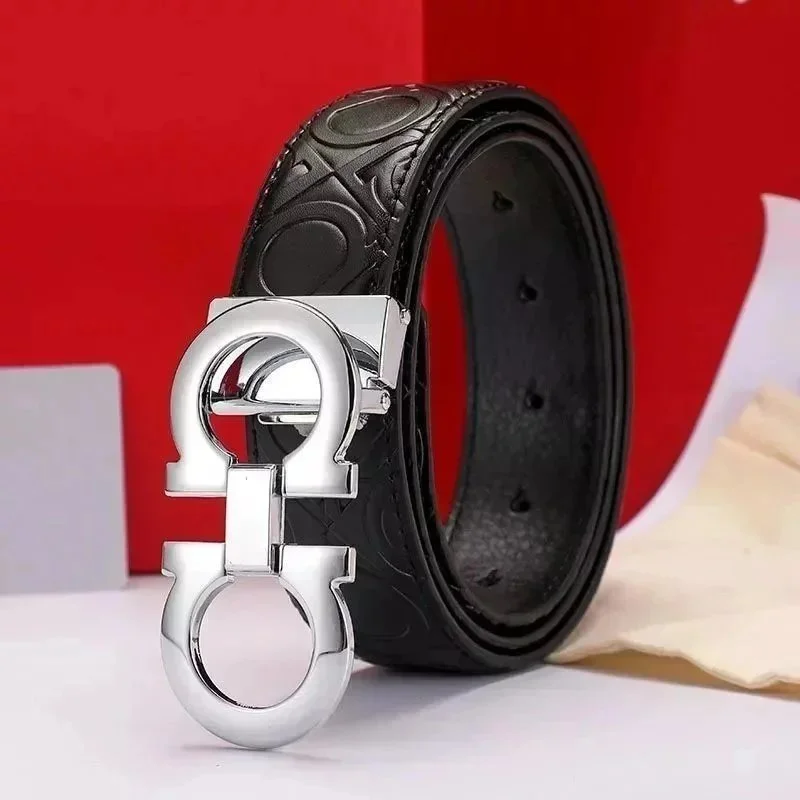 Gucci Gucci Interlocking G Black Leather Belt Black