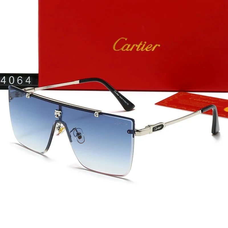 Cartier Cartier Soleil Blanc Gradient Blue Sunglasses Blue - 1