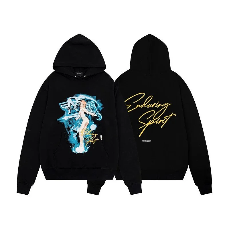 Represent Represent Owners Club Enduring Spirit Black Hoodie Black - 1
