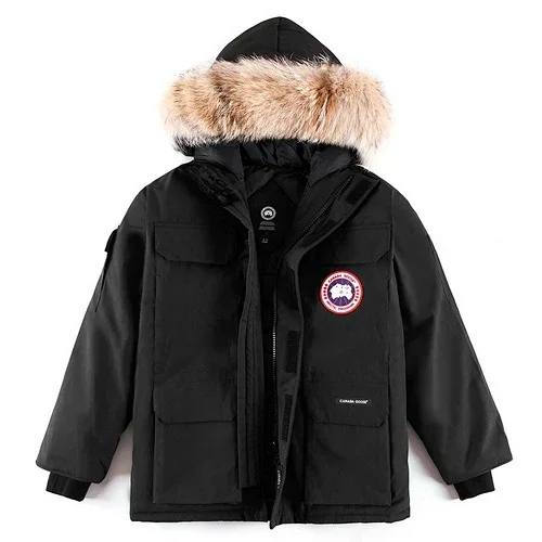 Canada Goose Canada Goose Expedition Black with Fur Hood Parka Black - 1