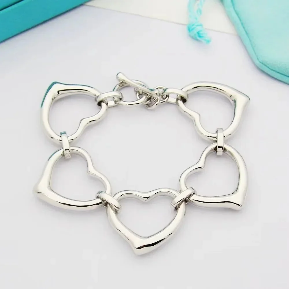 Tiffany & Co. Tiffany & Co. Return to Tiffany Sterling Silver Heart Bracelet Silver - 1